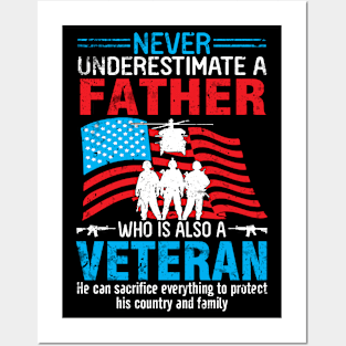 Happy Veteran Memorial Day Father Posters and Art